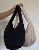 Quilted Puffer Hobo Bag – Women’s Lightweight Travel Handbag
