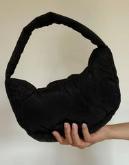 Quilted Puffer Hobo Bag – Women’s Lightweight Travel Handbag