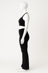 Charcoal Ribbed Seamless Yoga Set