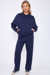 Bomber Style Fleece Zipper Suit – Women’s Cozy Tracksuit Co-Ord
