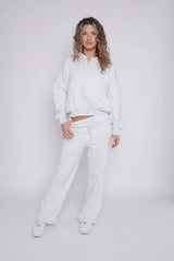 Bomber Style Fleece Zipper Suit – Women’s Cozy Tracksuit Set