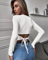 TIE BACK CROP TOP