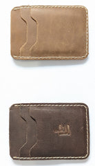 Leather Card Holder – Slim Minimalist Wallet (Design 03)