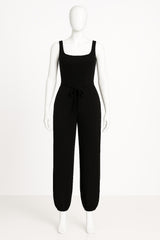 Teen Girls' Slim Fit Knitted Tank Top & Jogger Pants 2-Piece Set – Casual Loungewear Outfit