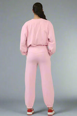 Acid Wash Sweat & Bubble Hem Jogger Set – Women’s Co-Ord Tracksuit