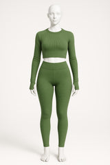High Stretch Yoga Set for Women – 2 Piece Gym Wear & Leggings