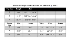 CHARCOAL YOGA RIBBED WORKOUT SET-1