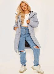 Longline Full Sleeve Gilet Jacket – Women’s Puffer Coat