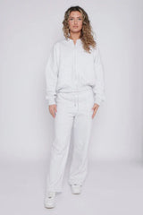 Bomber Style Fleece Zipper Suit – Women’s Cozy Tracksuit Set