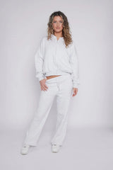 Bomber Style Fleece Zipper Suit – Women’s Cozy Tracksuit Co-Ord
