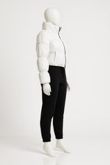 Ruched Long Sleeve Puffer Jacket